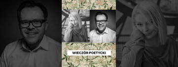 Grafika przedstawia czarno-białe zdjęcia portretowe aktorki Dominiki Ostałowskiej i Igora Przebindowskiego 