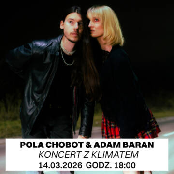 grafika przedstawia Pole Chobot oraz Adama Barana 