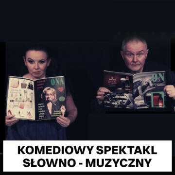 Grafika przedstawia zdjęcie kobiety i mężczyzny siedzących na krzesłach i czytających gazety pod tytułem 