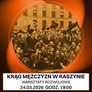 grafika przedstawia grupę eleganckich mężczyzn