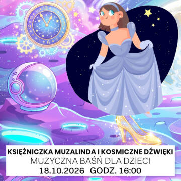 Grafika przedstawia księżniczkę w kosmosie