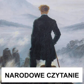 Grafika przedstawia Kordiana na wzgórzu Mont Blanc