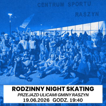 Grafika przedstawia ludzi zebranych w grupie na rolkach