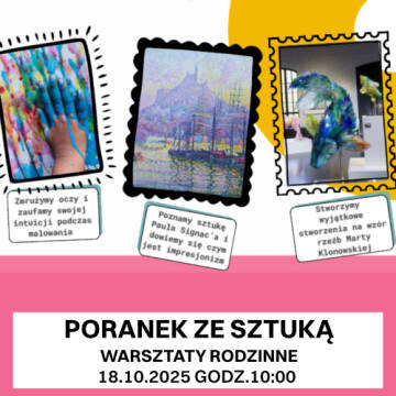 Grafika przedstawia trzy obrazy. Na jednym jest rzeźba Klonowskiej, na drugim twórczość Pavla Sinaca