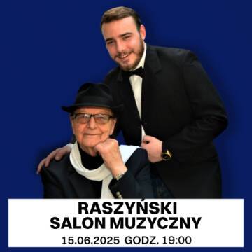 Grafika przedstawia Wiesława i Krystiana Ochmanów na granatowym tle.