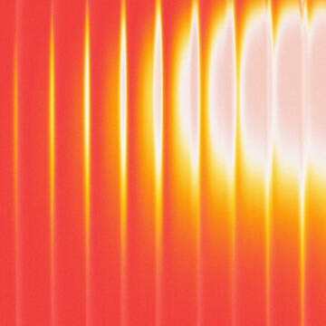 grafika pomarańczowa z żołtymi smugami