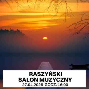 Grafika przedstawia zachód słońca, pomost oraz wodę. W prawym dolnym rogu na wodzie jest łódka.