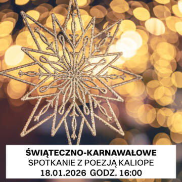 Grafika przedstawia ozdobę świąteczną w kształcie złotej gwiazdy.