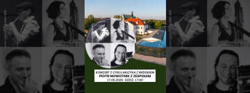 grafika przedstawia piotra nowotnika wraz z zespołem