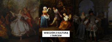 Grafika przedstawia obraz tancerzy z dawnej epoki